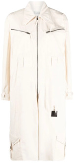 MAISON MARGIELA Witte Jumpsuit met Zakdetail Maison Margiela , White , Dames - XS