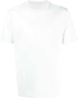 MAISON MARGIELA Witte Katoenen T-Shirts Polos Ss23 Maison Margiela , White , Heren - S,Xs