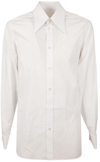 MAISON MARGIELA Witte Overhemd met Lange Mouwen Maison Margiela , White , Heren - Xl,L,M