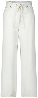 MAISON MARGIELA Witte Relaxed Fit Jeans met Hoge Taille Maison Margiela , White , Dames - W31,W29,W27,W25