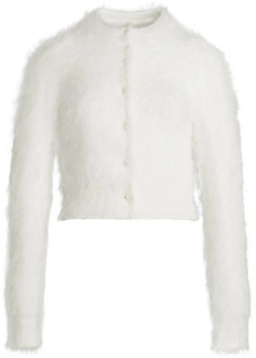 MAISON MARGIELA Witte Wollen Vest met Knoopsluiting Maison Margiela , White , Dames - L,M