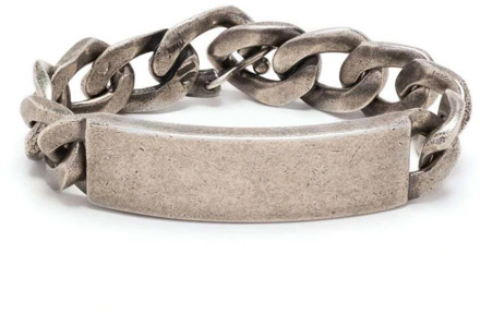 MAISON MARGIELA Zilveren Curb Chain Armband Maison Margiela , Gray , Heren - M,S