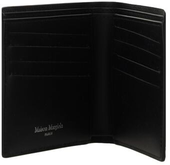 MAISON MARGIELA Zwarte Kalfsleren Bos Taurus Portemonnee - One Size