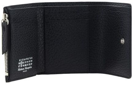 MAISON MARGIELA Zwarte Kalfsleren Bos Taurus Portemonnee