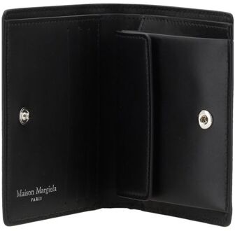 MAISON MARGIELA Zwarte Kalfsleren Bos Taurus Portemonnee
