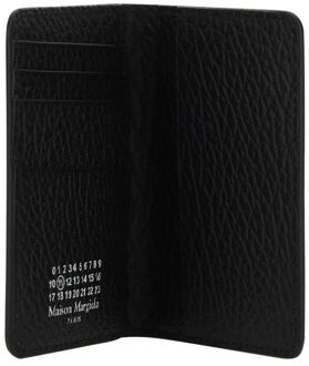 MAISON MARGIELA Zwarte Kalfsleren Bos Taurus Portemonnee