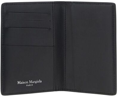 MAISON MARGIELA Zwarte Kalfsleren Bos Taurus Portemonnee