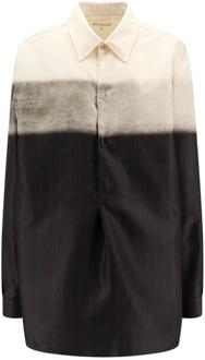 MAISON MARGIELA Zwarte knoopsluiting shirt met lange mouwen Maison Margiela , Black , Dames - L,M