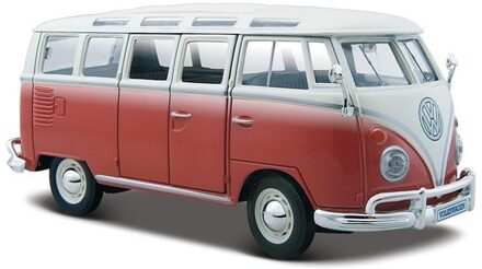 Maisto 1/25 VW Volkswagen T1 Microbus Samba Rood Wit