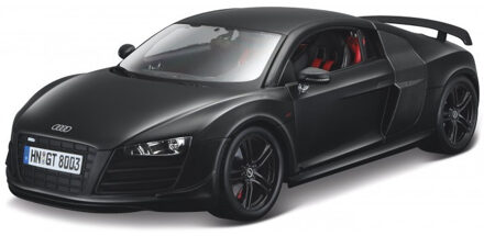 Maisto Modelauto Audi R8 Gt Zwart Schaal 1:18/24 X 10 X 7 Cm - Speelgoed Auto's