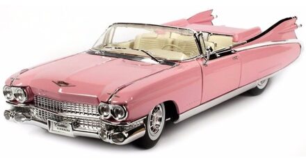 Maisto Modelauto - Cadillac Eldorado - roze - 33 cm - schaal 1:18 - speelgoedauto