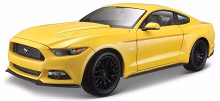 Maisto Modelauto - Ford Mustang 2015 - geel - schaal 1:18 - speelgoedauto