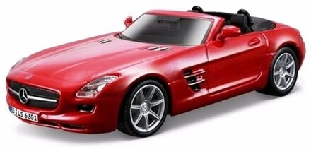 Maisto Modelauto - Mercedes SLS AMG roaster cabrio - rood - schaal 1:32 - speelgoedauto