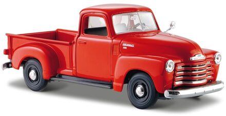 Maisto Modelauto/speelgoedauto Chevrolet 3100 pick up - rood - 20 cm - schaal 1:24
