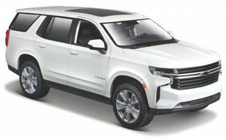 Maisto Modelauto/speelgoedauto Chevrolet Tahoe - wit - schaal 1:24/21 x 8 x 8 cm