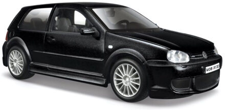 Maisto Modelauto - Volkswagen Golf 4 - zwart - 17 x 9 cm - speelgoedauto