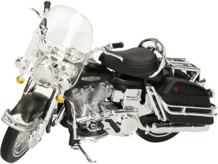 Maisto Modelmotor/speelgoedmotor Harley-Davidson FLH Electra Glide 1966 schaal 1:18/13 x 4 x 6 cm - Speelgoed motors Zwart