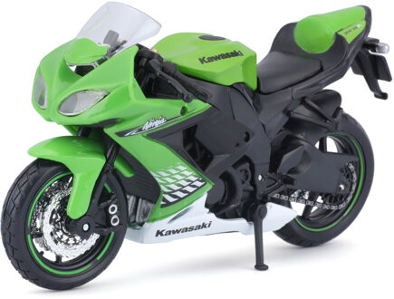 Maisto schaalmodel motor Kawasaki Ninja - groen - schaal 1:18 - Speelgoed motors