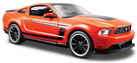 Maisto Speelgoedauto Ford Mustang Boss 302 2012 oranje 1:24/20 x 8 x 6 cm - Speelgoed auto's Zwart