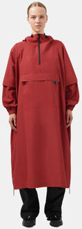 Maium Poncho Dames Rood - L