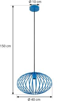 Maivi hanglamp metaal kooi blauw 40 cm