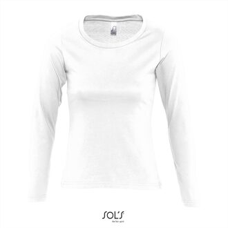 Majestic Longsleeve - Kleur: Wit, Maat: XXL