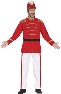 Majorette Kostuum Man Rood Martin Rood - Zalm, Multikleur - Print