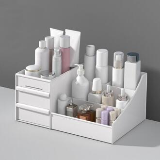 Make Drawers Organizer Box Sieraden Lippenstift Opbergdozen Organizzatore Cassetti Container Make Up Case Cosmetische Container wit