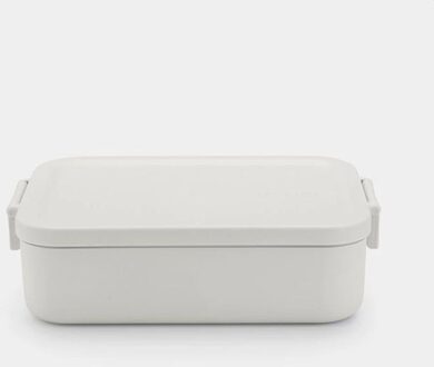 Make & Take lunchbox medium, kunststof light grey Grijs - Nvt