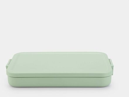 & Make Take lunchbox plat, kunststof jade green - Nvt