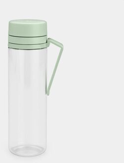 Make & Take waterfles met zeef 0,5 liter - Jade Green Transparant