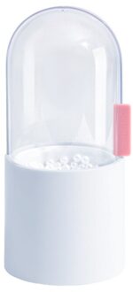 Make-Up Kwasten En Potlood Houder 8.7 "Hoogte Cosmetica Organizer Met Clear Deksel Slide Venster Makeup Brush Holder Gereedschap wit