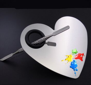 Make-Up Olie Aquarel Roestvrij Stalen Staaf Mengen School Schilderen Spatel Tekening Gereedschap Nail Art Palet Kunst Levert Verf 3