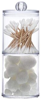 Make-Up Opbergdoos Acryl Ronde Cosmetische Organizer Box Katoen Multifunctionele Pad Organisator Sieraden Opbergdoos Potten Houder stijl 2