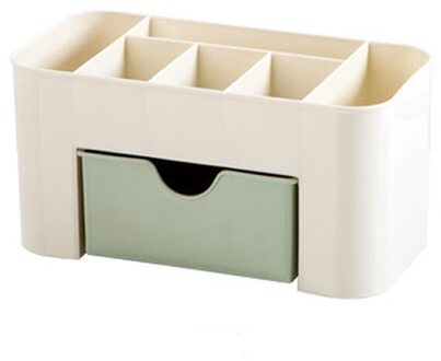 Make-Up Organisator Voor Cosmetische Grote Capaciteit Cosmetische Opbergdoos Organizer Desktop Sieraden Nagellak Make Drawer Container groen