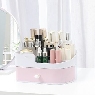 Make-Up Organisator Voor Cosmetische Grote Capaciteit Cosmetische Opbergdoos Organizer Desktop Sieraden Nagellak Make Drawer Container/ poeder en wit