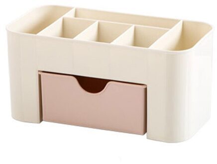 Make-Up Organisator Voor Cosmetische Grote Capaciteit Cosmetische Organizer Desktop Sieraden Nagellak Make Drawer Container #45 roze