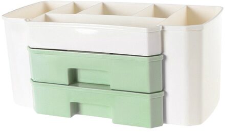 Make-Up-Organizer Grote Make Holder Nail-Polish Organizer Badkamer Slaapkamer Opbergdoos Kantoor Diversen Make Up Container Dozen groen