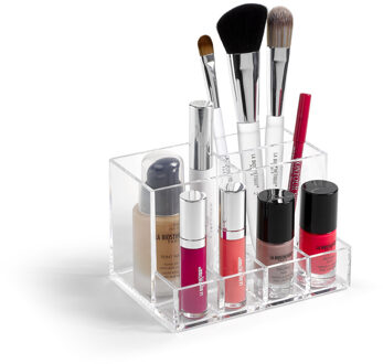 Make-up organizer/houder - 10 x 14 x 9 cm - 7-vaks - Organizers/opbergbakken voor make-up - Makeup spullen opruimen