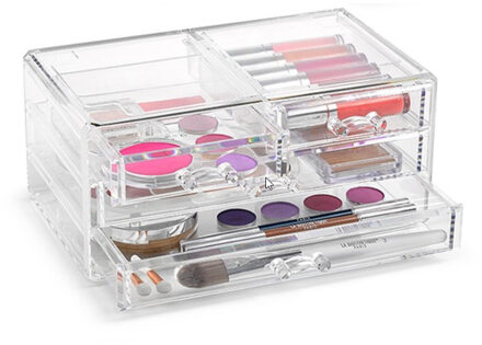 Make-up organizer/houders 5-laden 15,3 x 23,5 x 11 cm - Opbergbakjes voor make-up met 5-laden
