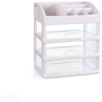 Make-Up Organizer Lade Cosmetische Opbergdoos Plastic Cosmetische Opbergdoos Huidverzorgingsproducten Plastic Opbergdoos Met 2/3 Lagen 3 laag