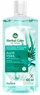 Make-up Remover Herbal Care Aloe Vera Soothing Micellar With Tea Tree Oil 400 ml