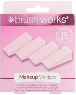 Make-Up Spons brushworks Makeup Wedges (16 Pieces) 16 st
