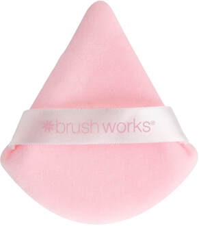 Make-Up Spons brushworks Triangle Powder Puff Duo 2 st