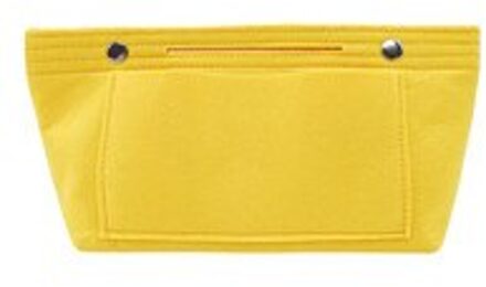 Make-Up Tas Organizer Vilt Purse Vrouwen Cosmetische Handtas Insert Bag Case Multi-Functie Voor Dames Reizen Organizer geel
