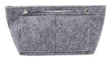 Make-Up Tas Organizer Vilt Purse Vrouwen Cosmetische Handtas Insert Bag Case Multi-Functie Voor Dames Reizen Organizer grijs