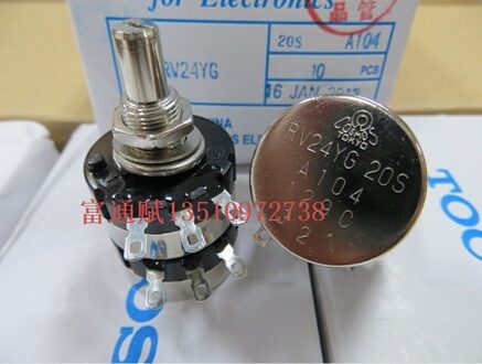 Maken Voor Japan Tocos RV24YG 20S-104 Duplex Potentiometer A100K 20Mm Ronde Schacht