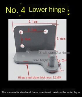 Maken Voor Midea Koelkast Scharnier Kleine Zwaan Hualing In As Deur Scharnier Deur Haak Scharnier 038A Koelkast Accessoires nee.4