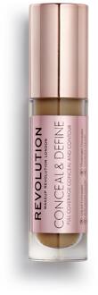 Makeup Revolution Conceal and Define Concealer C13.5 - Medium tot donkere huid, neutrale ondertoon.