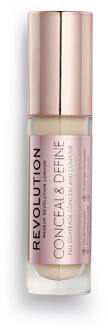 Makeup Revolution Conceal and Define Concealer C6.5 - Lichte tot medium huid, gele ondertoon.